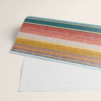 serape southwest stripe - orange & teal Wrapping Paper Gallery Image 2