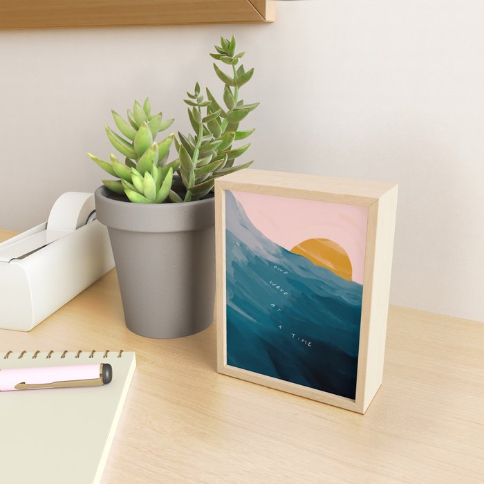 "One Wave At A Time" Mini Art Print Gallery Image 2
