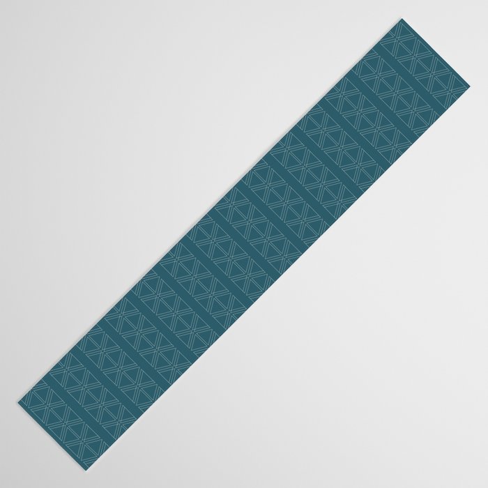 lines geo-teal Table Runner Gallery Image 3