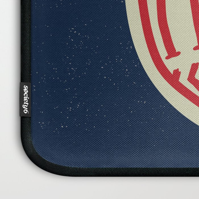 Atlanta Georgia Baseball - Hand Drawn, Script Typography Laptop Sleeve Gallery Image 3