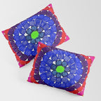'Sunrise Over Harlem,' portrait painting in the style of Alma Thomas Pillow Sham Gallery Image 3