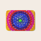 'Sunrise Over Harlem,' portrait painting in the style of Alma Thomas Bath Mat Gallery Image 1