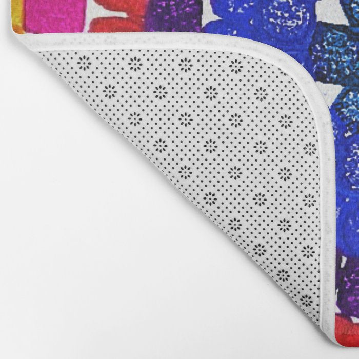 'Sunrise Over Harlem,' portrait painting in the style of Alma Thomas Bath Mat Gallery Image 2