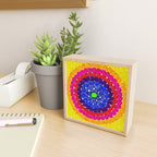 'Sunrise Over Harlem,' portrait painting in the style of Alma Thomas Mini Art Print Gallery Image 2