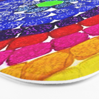 'Sunrise Over Harlem,' portrait painting in the style of Alma Thomas Bath Mat Gallery Image 3