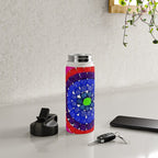 'Sunrise Over Harlem,' portrait painting in the style of Alma Thomas Water Bottle Gallery Image 4