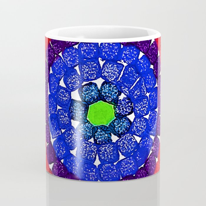 'Sunrise Over Harlem,' portrait painting in the style of Alma Thomas Coffee Mug Gallery Image 4