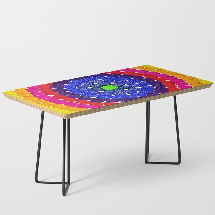 'Sunrise Over Harlem,' portrait painting in the style of Alma Thomas Coffee Table Gallery Image 1