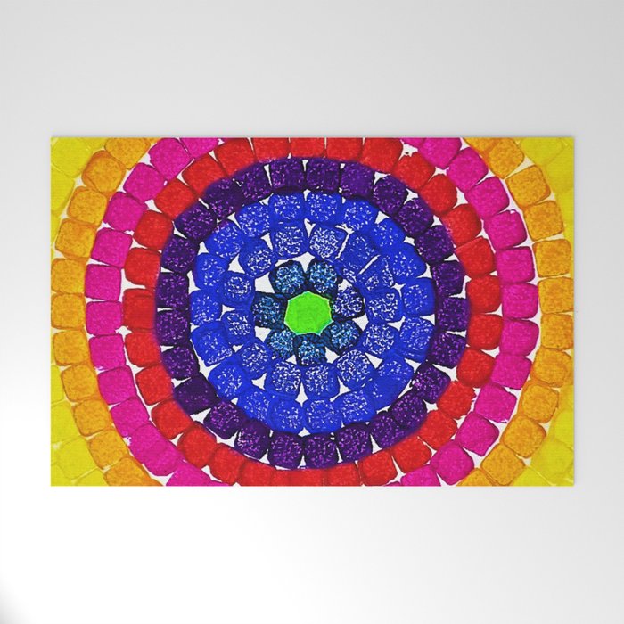 'Sunrise Over Harlem,' portrait painting in the style of Alma Thomas Welcome Mat Gallery Image 1