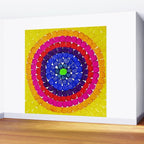 'Sunrise Over Harlem,' portrait painting in the style of Alma Thomas Wall Mural Gallery Image 2