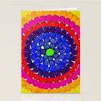 'Sunrise Over Harlem,' portrait painting in the style of Alma Thomas Stationery Card Gallery Image 2