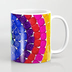 'Sunrise Over Harlem,' portrait painting in the style of Alma Thomas Coffee Mug Gallery Image 1