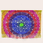 'Sunrise Over Harlem,' portrait painting in the style of Alma Thomas Wall Hanging Gallery Image 1