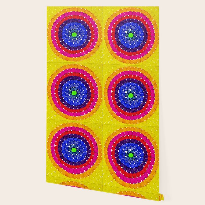 'Sunrise Over Harlem,' portrait painting in the style of Alma Thomas Wallpaper Gallery Image 2