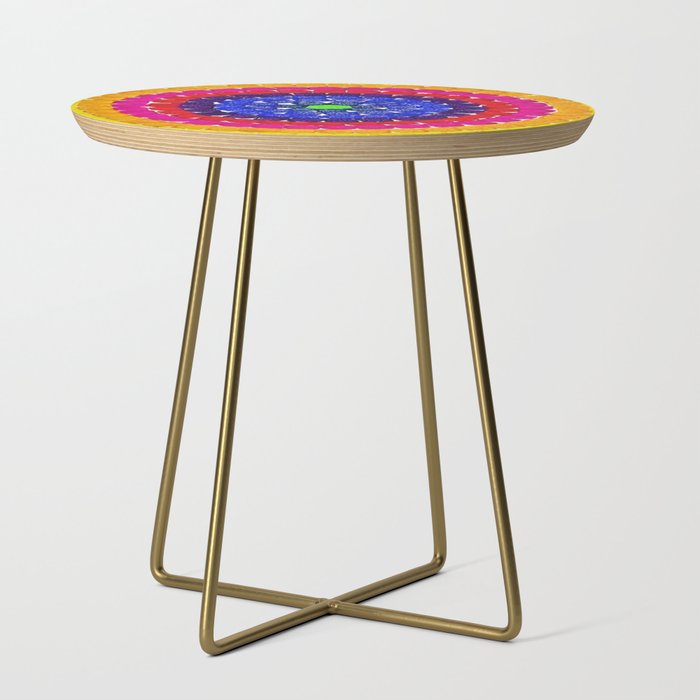 'Sunrise Over Harlem,' portrait painting in the style of Alma Thomas Side Table Gallery Image 1