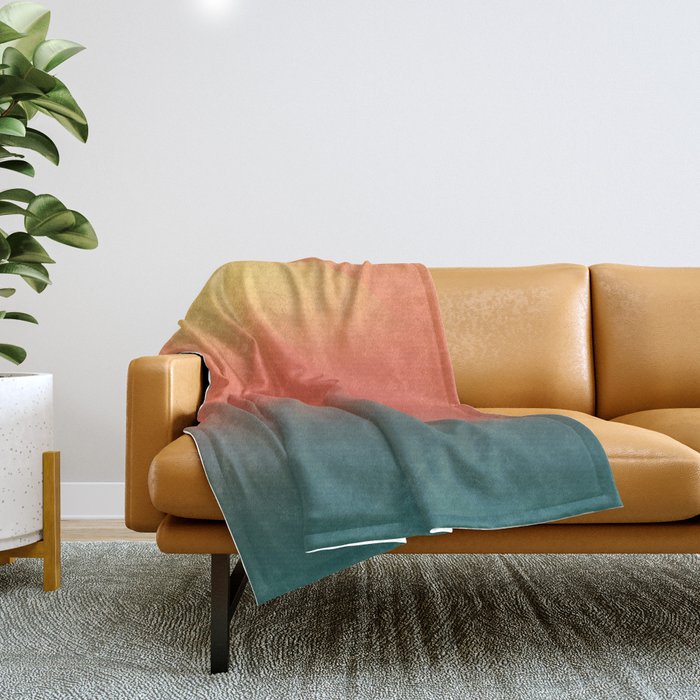 Ocean sunrise Throw Blanket Gallery Image 1