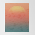 Ocean sunrise Throw Blanket Gallery Image 2