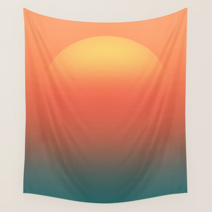Ocean sunrise Wall Tapestry Gallery Image 4
