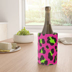 80s Neon Pink and Lime Green Leopard Wine Chiller Gallery Image 4