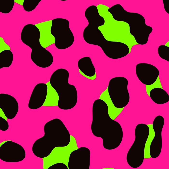80s Neon Pink and Lime Green Leopard Coffee Mug Gallery Image 2