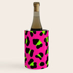 80s Neon Pink and Lime Green Leopard Wine Chiller Gallery Image 2