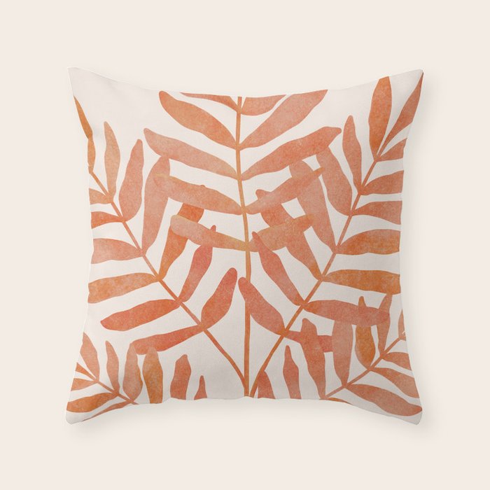 Autumn Leaf Throw Pillow Gallery Image 1