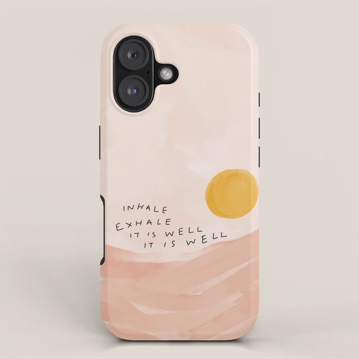 Inhale Exhale It Is Well It Is Well iPhone Case Gallery Image 1
