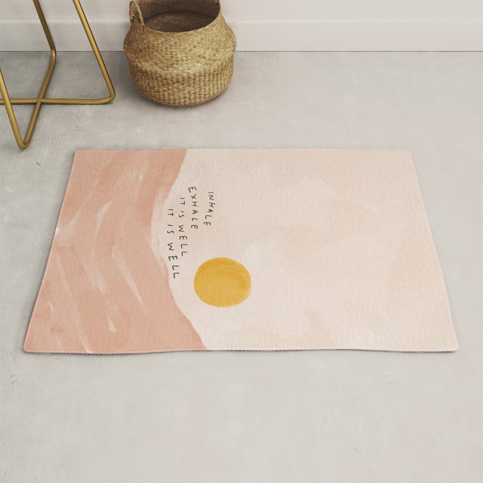 Inhale Exhale It Is Well It Is Well Rug Gallery Image 1