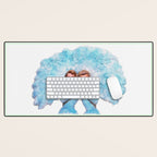 Sisters - White Christmas - Watercolor Desk Mat Gallery Image 1