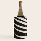 Black and White Palm Frond Wine Chiller Gallery Image 2