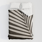 Black and White Palm Frond Duvet Cover Gallery Image 6