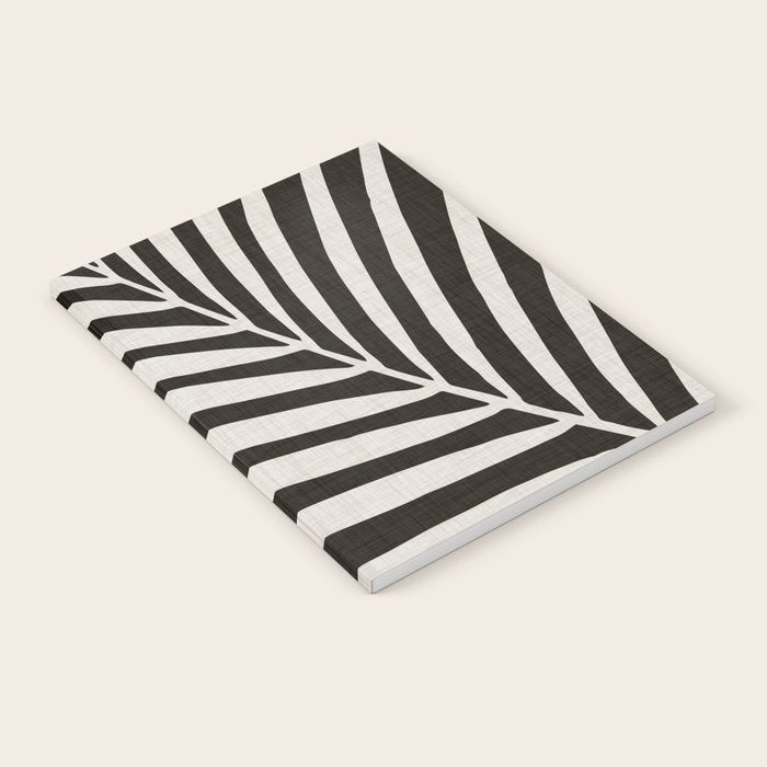 Black and White Palm Frond Notebook Gallery Image 2
