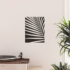 Black and White Palm Frond Poster Gallery Image 2
