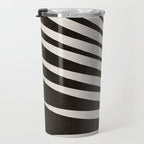 Black and White Palm Frond Travel Mug Gallery Image 3