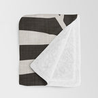 Black and White Palm Frond Throw Blanket Gallery Image 3