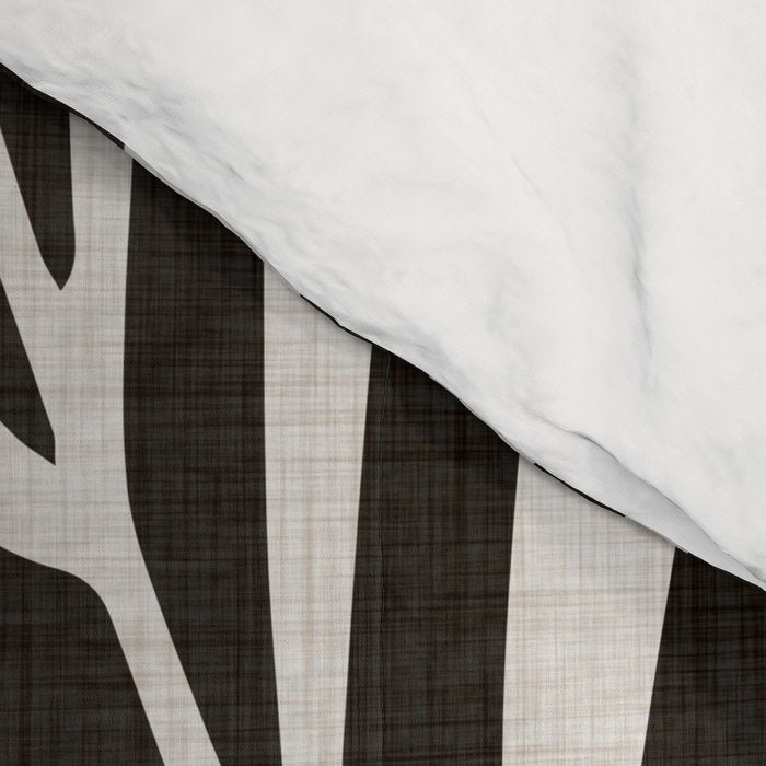 Black and White Palm Frond Comforter Gallery Image 4