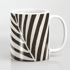Black and White Palm Frond Coffee Mug Gallery Image 1