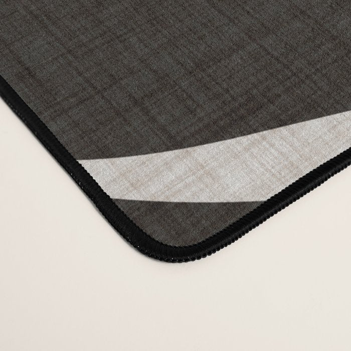 Black and White Palm Frond Desk Mat Gallery Image 4