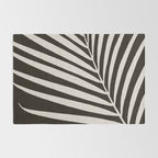 Black and White Palm Frond Rug Gallery Image 2