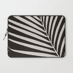 Black and White Palm Frond Laptop Sleeve Gallery Image 1
