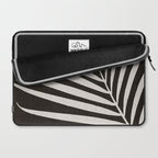 Black and White Palm Frond Laptop Sleeve Gallery Image 2