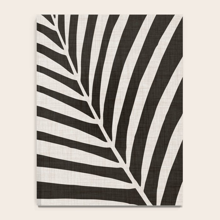 Black and White Palm Frond Notebook Gallery Image 4