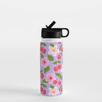 Cherry Pattern on Lavender Water Bottle Gallery Image 1