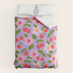 Cherry Pattern on Lavender Comforter Gallery Image 6