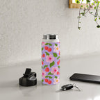 Cherry Pattern on Lavender Water Bottle Gallery Image 4