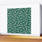 Funky Green and Pink Pattern Wall Mural Gallery Image 2