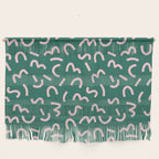 Funky Green and Pink Pattern Wall Hanging Gallery Image 1