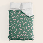 Funky Green and Pink Pattern Comforter Gallery Image 6