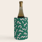 Funky Green and Pink Pattern Wine Chiller Gallery Image 1