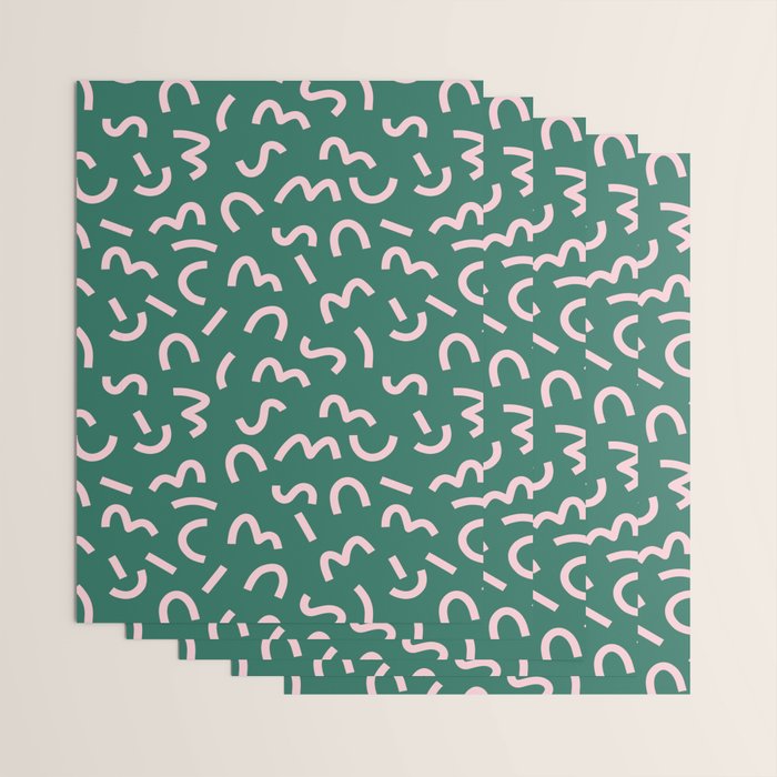 Funky Green and Pink Pattern Wrapping Paper Gallery Image 3